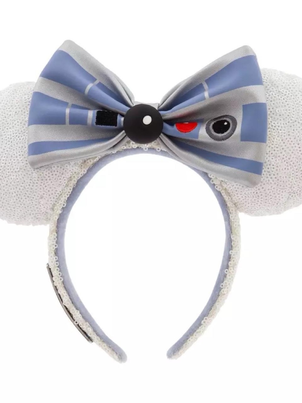 Star Wars Silver & Blue Droid Bow Ear Headband
